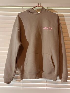 White Fox Mooncake Hoodie | Pink Logo Era 8 Lounge Essentials |
